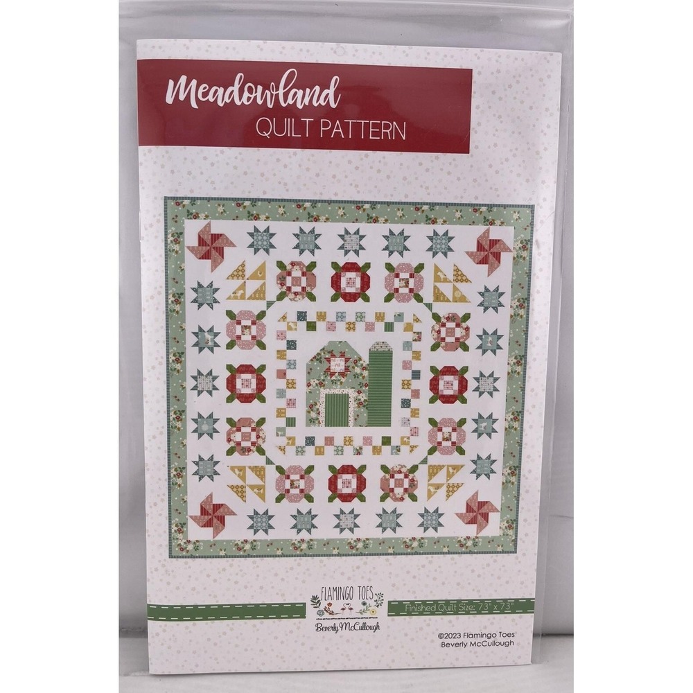 "Meadowland" Quilt Pattern by Beverly McCullough of Flamingo Toes 2023‎